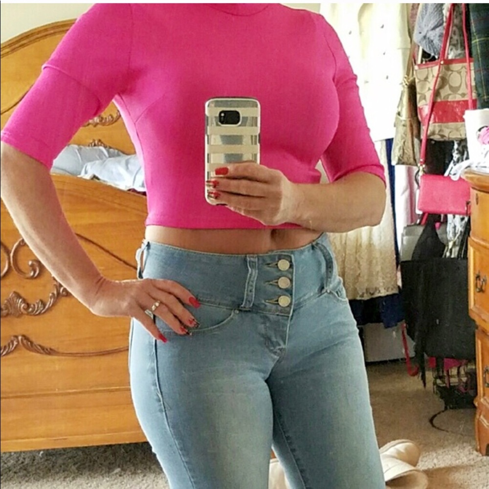 Hot Pink Crop Top